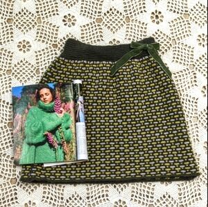 Stile Benetton Cozy Thick Comfy Retro Style Mini Skirt